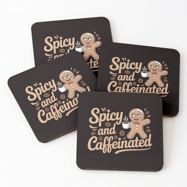 Item preview, Spicy and Caffeinated – Holiday Humor for Coffee Lovers designed and sold by Redgiant87x.