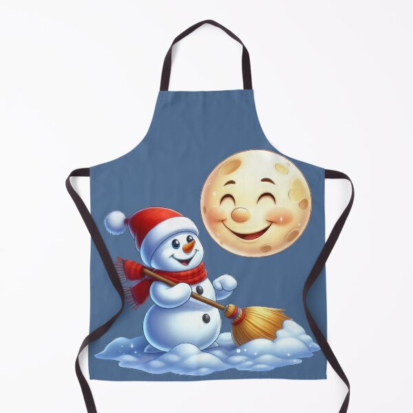 Item preview, The Busy Snowman Sweeping the Snow designed and sold by IraBum.