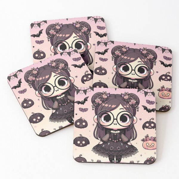 Item preview, Cute little gothic kawaii chibi cute Halloween designed and sold by PetiteEmilie.