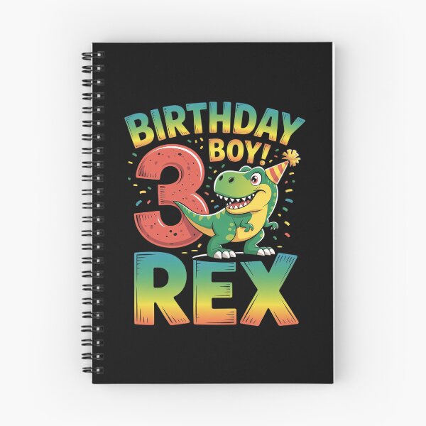Item preview, Three Rex 3rd Birthday Boy 3 Year Old T-Rex Dinosaur  designed and sold by lilLilaBatArt.