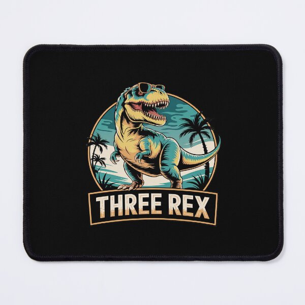 Item preview, Three Rex 3rd Birthday Party Boy Girl Dinosaur 3 Year Old designed and sold by lilLilaBatArt.