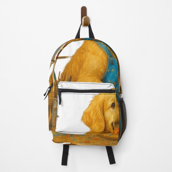 Item preview, Golden Retriever Painter • Cute Dog Artist • Colorful Abstract Art Design designed and sold by PawWave.