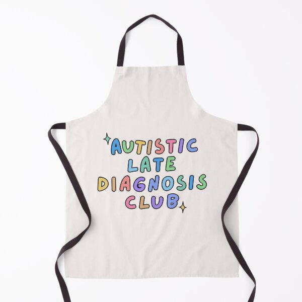 Item preview, Autistice late diagnosis club | high masking autism text design designed and sold by NeurodiverseTea.