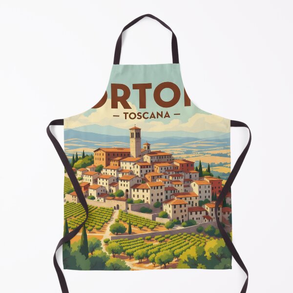 Item preview, Cortona, Tuscany: Vintage-Style Painterly Travel Poster designed and sold by LSVart.