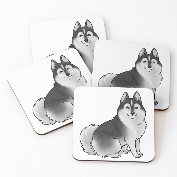 Item preview, Dog - Pomsky - Black and White designed and sold by Jennifer Stolzer.