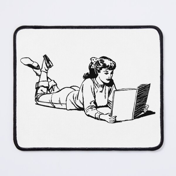Item preview, vintage booky girl designed and sold by laribot.