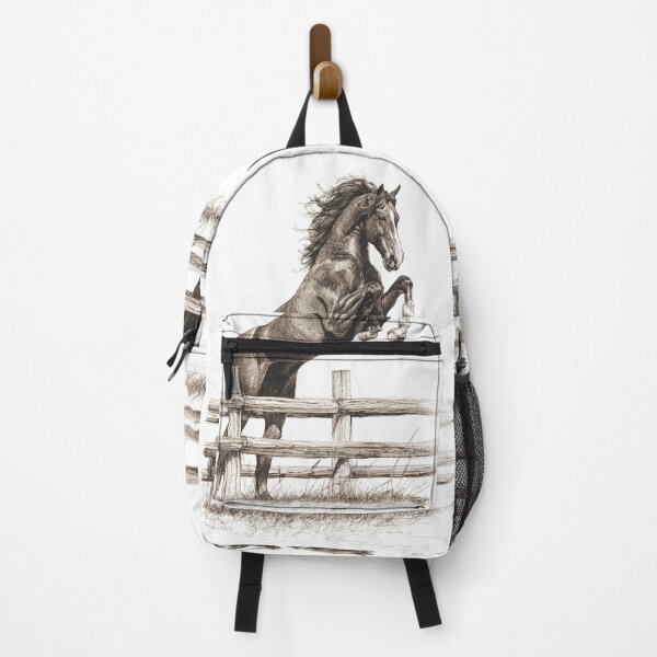 Item preview, An elegant Morgan horse depicted mid-jump over a fence Horses in Motion designed and sold by CDC40.