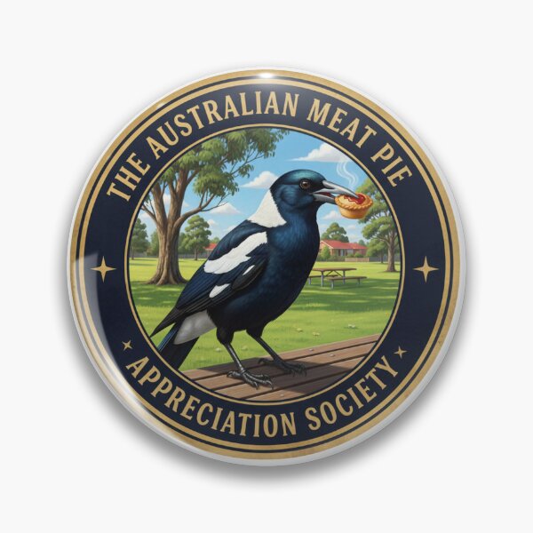 Item preview, The Meat Pie Magpie designed and sold by The Australian Meat Pie Appreciation Society.