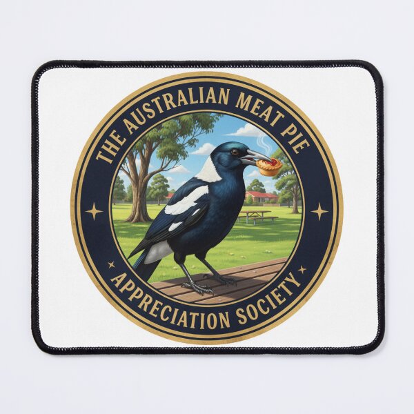 Item preview, The Meat Pie Magpie designed and sold by The Australian Meat Pie Appreciation Society.