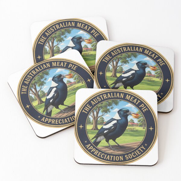 Item preview, The Meat Pie Magpie designed and sold by The Australian Meat Pie Appreciation Society.