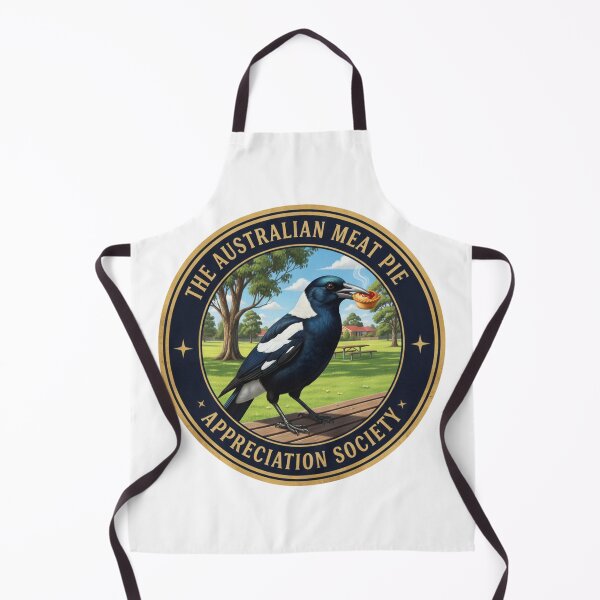 Item preview, The Meat Pie Magpie designed and sold by The Australian Meat Pie Appreciation Society.
