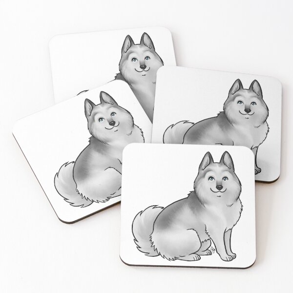 Item preview, Dog - Pomsky - Blue and White designed and sold by Jennifer Stolzer.
