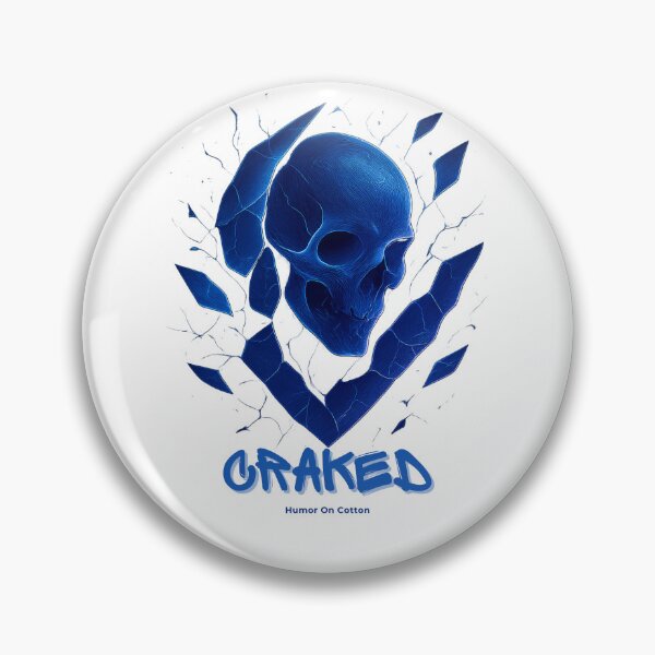 Item preview, CRACKED BONE Shattered Skull Cyberpunk Abstract Graphic designed and sold by HUMORONCOTTON.