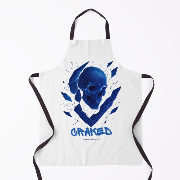 Item preview, CRACKED BONE Shattered Skull Cyberpunk Abstract Graphic designed and sold by HUMORONCOTTON.