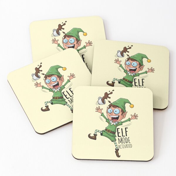 Item preview, Elf Mode Activated Hyper Christmas Coffee Spill designed and sold by Animepic222.