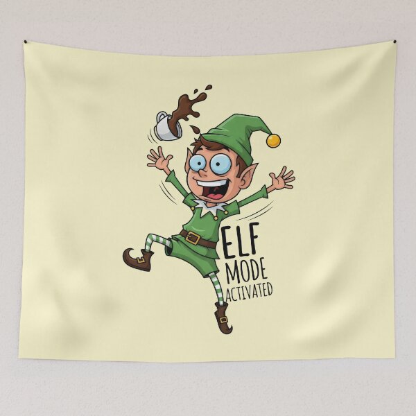 Item preview, Elf Mode Activated Hyper Christmas Coffee Spill designed and sold by Animepic222.