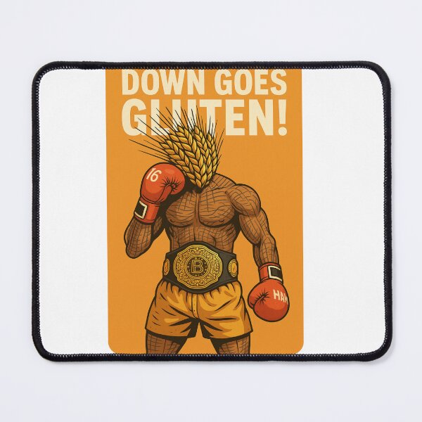 Item preview, DOWN GOES GLUTEN ? The KO Every GF Warrior Needed designed and sold by DezigEK.