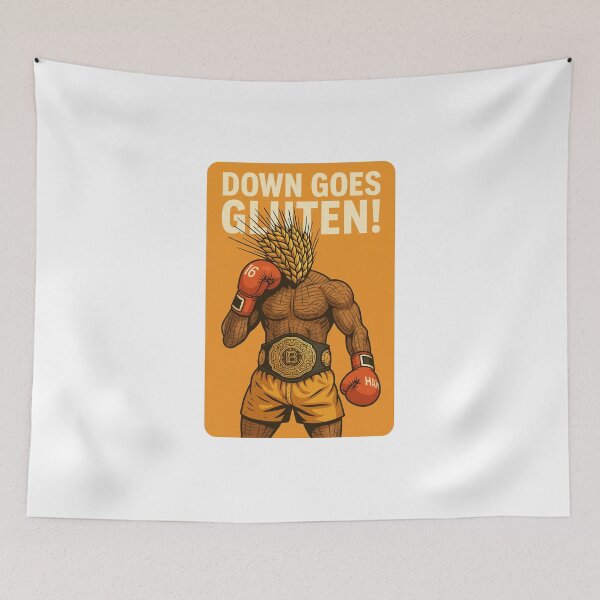Item preview, DOWN GOES GLUTEN ? The KO Every GF Warrior Needed designed and sold by DezigEK.