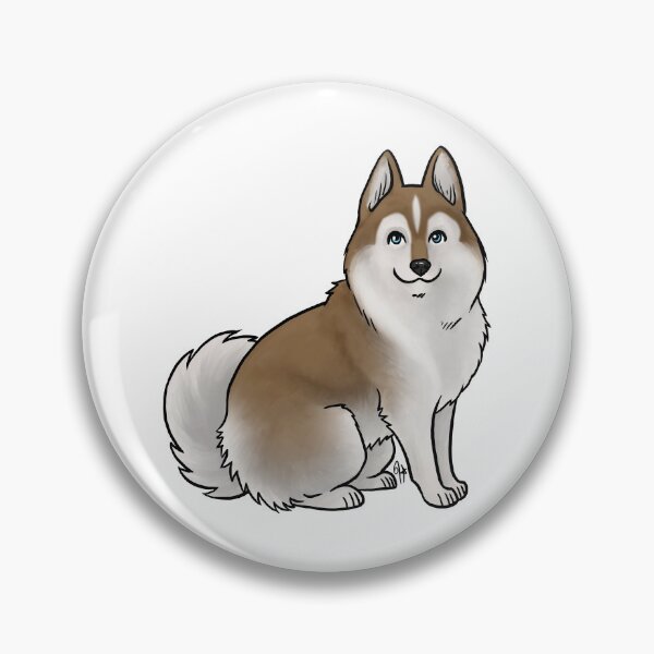 Item preview, Dog - Pomsky - Chocolate and White designed and sold by Jennifer Stolzer.