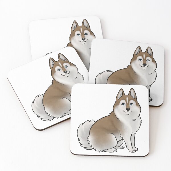 Item preview, Dog - Pomsky - Chocolate and White designed and sold by Jennifer Stolzer.