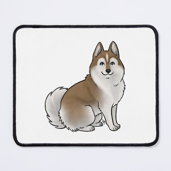 Item preview, Dog - Pomsky - Chocolate and White designed and sold by Jennifer Stolzer.