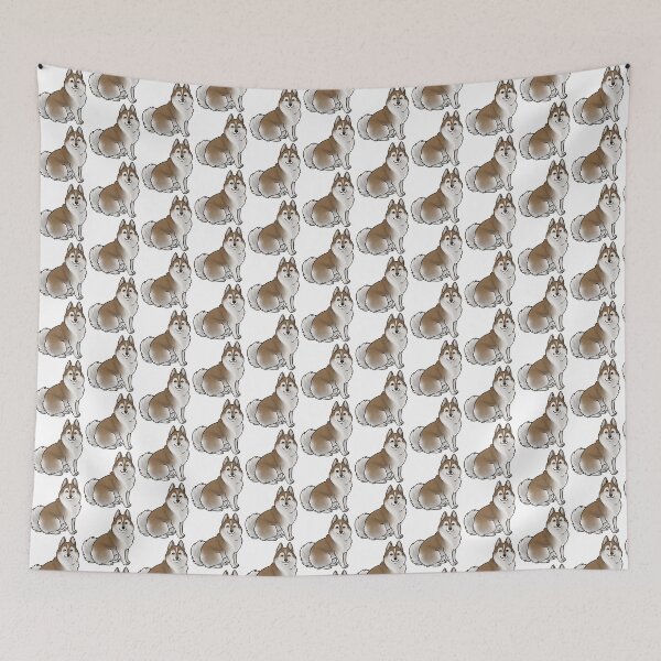 Item preview, Dog - Pomsky - Chocolate and White designed and sold by Jennifer Stolzer.