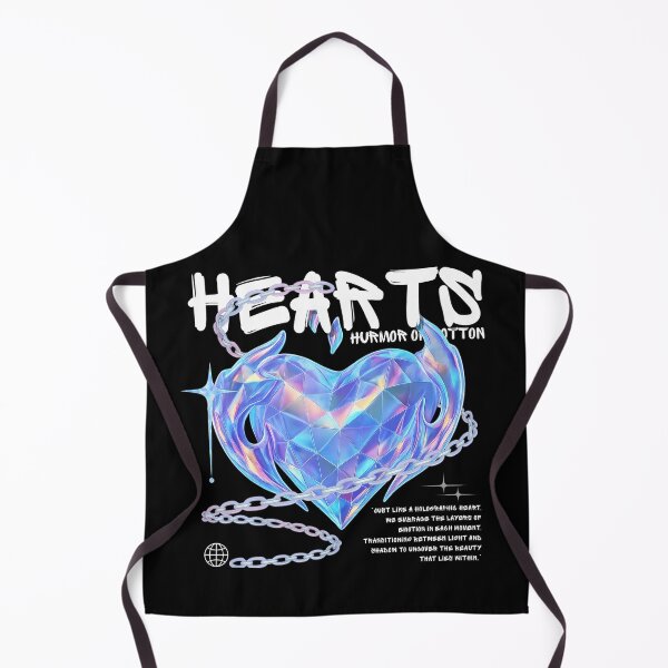 Item preview, HEARTS Holographic Geometric Cyberpunk Aesthetic Graphic designed and sold by HUMORONCOTTON.