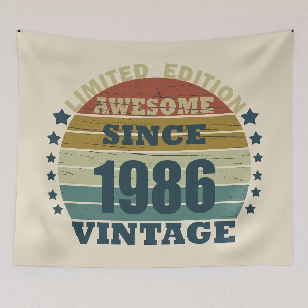 Item preview, Born in 1986 vintage funny 40th birthday designed and sold by Alexaltay.