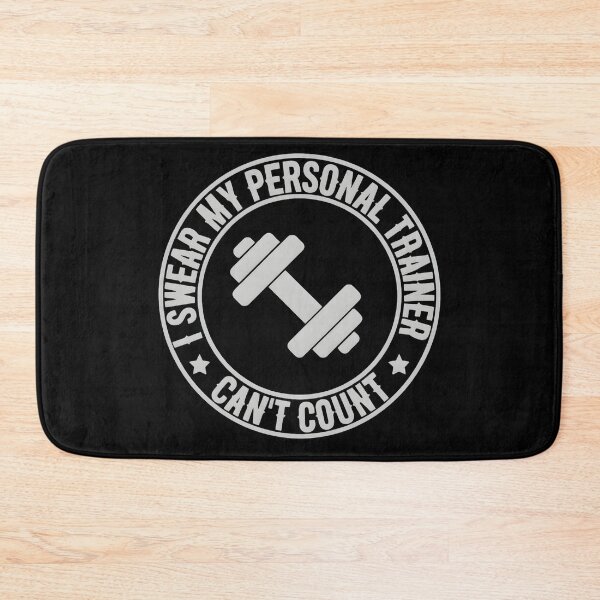 Item preview, I Swear My Personal Trainer Can’t Count Funny Gym Fitness designed and sold by hemagamo.