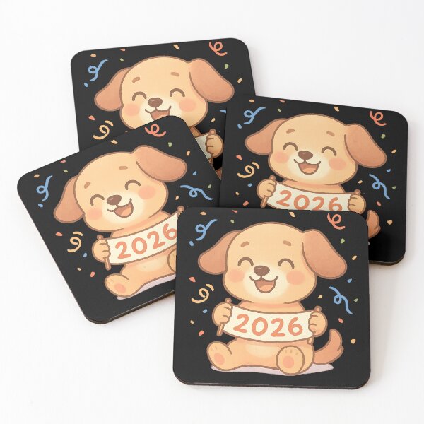 Item preview, Cute Dogs 2026 Celebration – Fun New Year Party Design designed and sold by FUIRY .