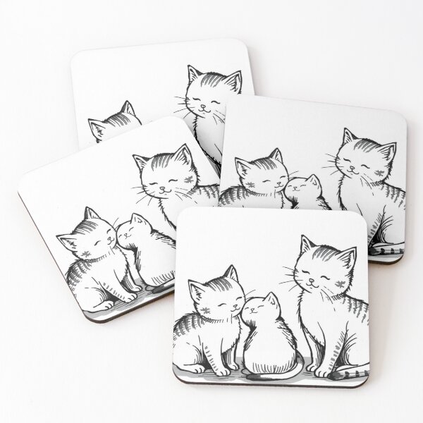 Item preview, Cat family designed and sold by Bauldelasnenas.