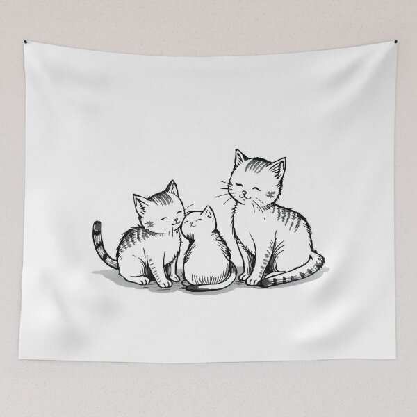 Item preview, Cat family designed and sold by Bauldelasnenas.