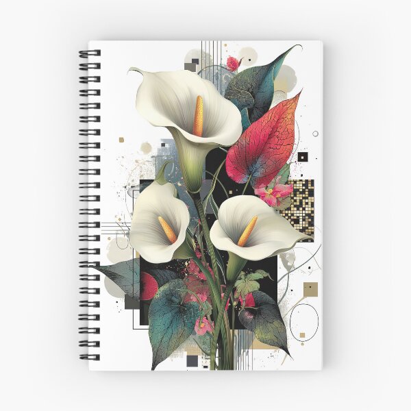 Item preview, “Calla Currents in a Grid of Whimsy” designed and sold by bloorose.