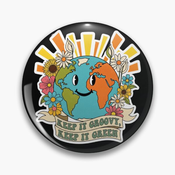 Item preview, Retro Eco Planet – Vintage Earth Design | Keep It Green designed and sold by Design_Your_Day.