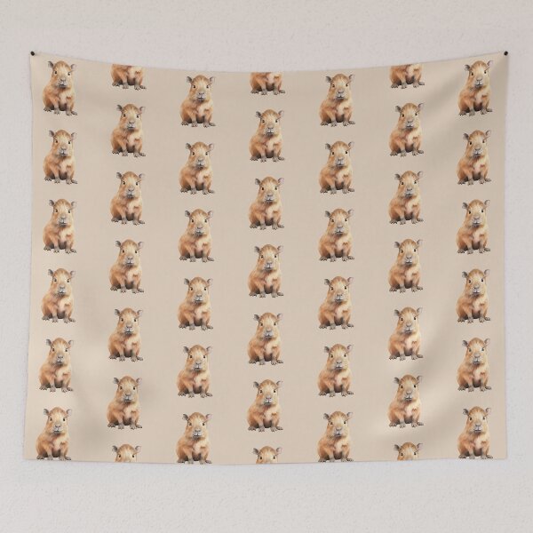 Item preview, Smiling Baby Capybara designed and sold by Violet Peonies.