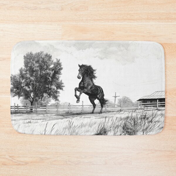 Item preview, An elegant Morgan horse depicted mid-jump Horses in Motion designed and sold by CDC40.