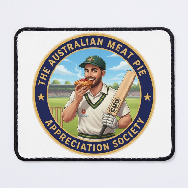 Item preview, The Meat Pie Cricket Player designed and sold by The Australian Meat Pie Appreciation Society.