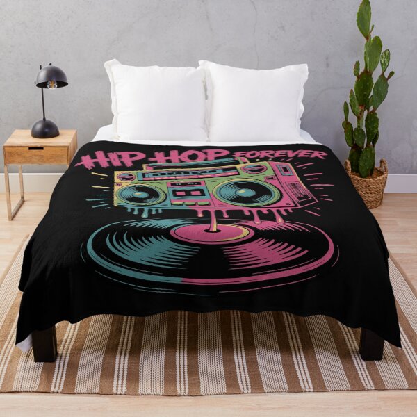 Item preview, Hip Hop Forever Boombox – Retro Street Music Graphic designed and sold by TipTop GFX.