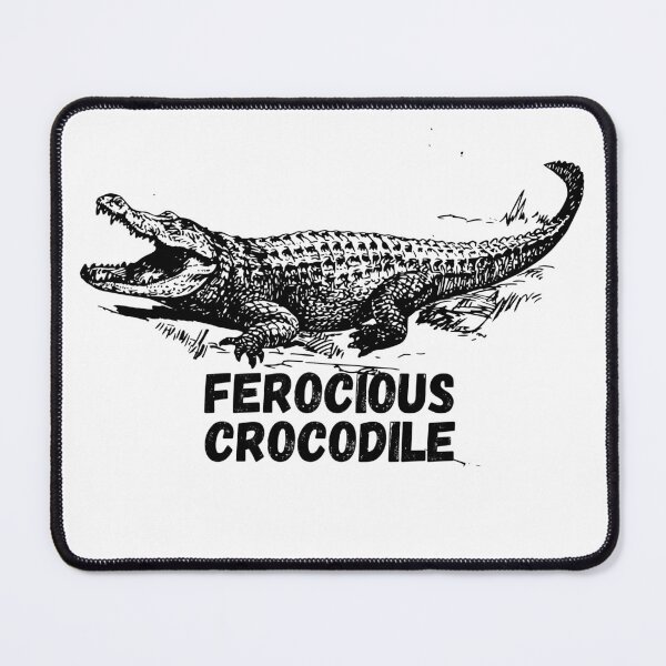 Item preview, Ferocious Crocodile Vintage Wildlife Design designed and sold by the wellness script.