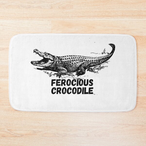 Item preview, Ferocious Crocodile Vintage Wildlife Design designed and sold by the wellness script.