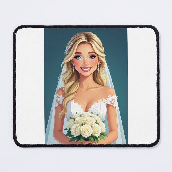 Item preview, Beautiful Bride Smiling designed and sold by ArtQueen777.