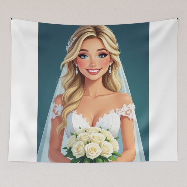 Item preview, Beautiful Bride Smiling designed and sold by ArtQueen777.