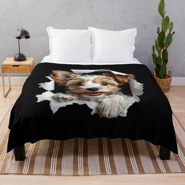 Item preview, Adorable fluffy dog peeking out t-shirt designed and sold by Alicjareign.