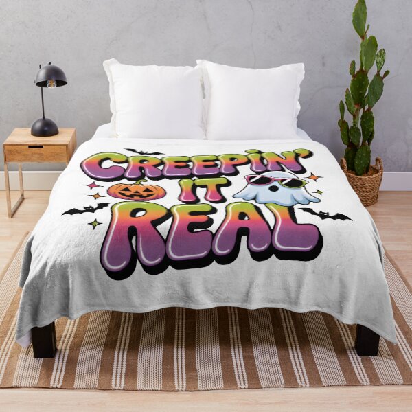 Item preview, Bold Halloween Lettering – Cool Ghost & Pumpkin Mashup designed and sold by SoftyDesigns.