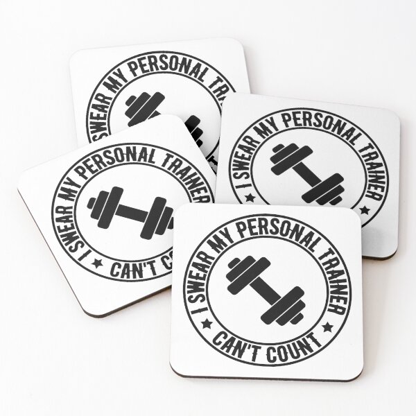 Item preview, I Swear My Personal Trainer Can’t Count Funny Gym Fitness designed and sold by hemagamo.