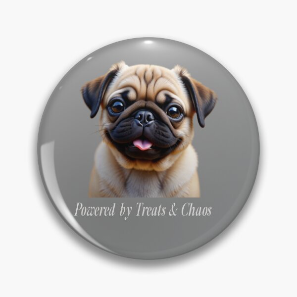 Item preview, Pug - Powered by Treats & Chaos designed and sold by YuJoDesigns.