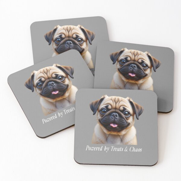 Item preview, Pug - Powered by Treats & Chaos designed and sold by YuJoDesigns.