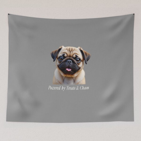 Item preview, Pug - Powered by Treats & Chaos designed and sold by YuJoDesigns.