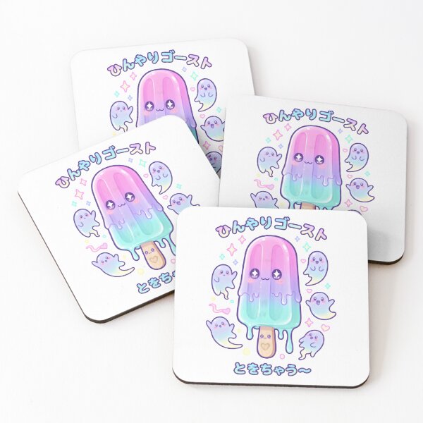 Item preview, Melty Neon Popsicle Spirit – Kawaii Ghostly Glow Dessert designed and sold by Snackwear Apparel.
