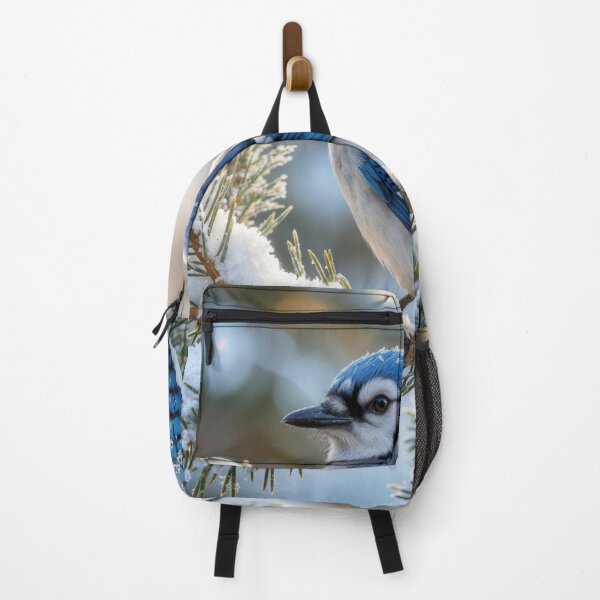 Item preview, Blue Jay Perched On a Snowy Pine Branch designed and sold by Maria Dryfhout.